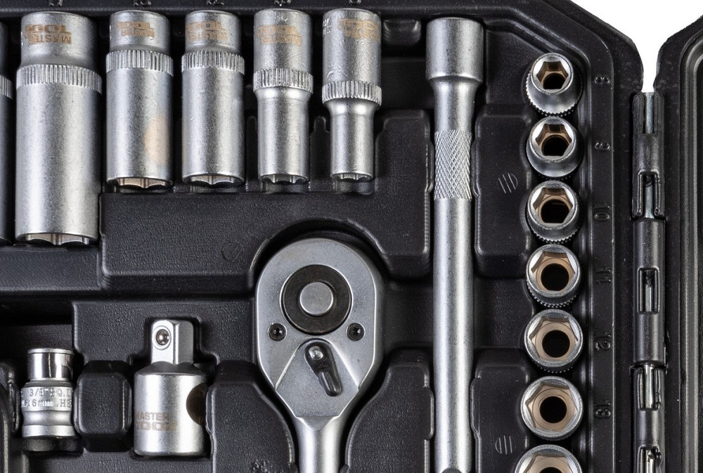 Набір ключів і насадок торцевих MASTERTOOL CRV 3/8" 39 шт 78-3039 Рівне - фото 4