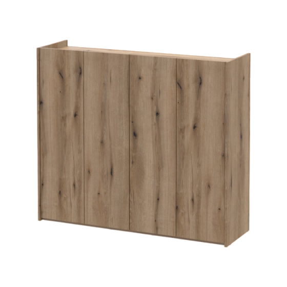 Тумба для обуви Doros Кассель Дуб Евок 4 ДСП 128х40х110 (41516214) Львов