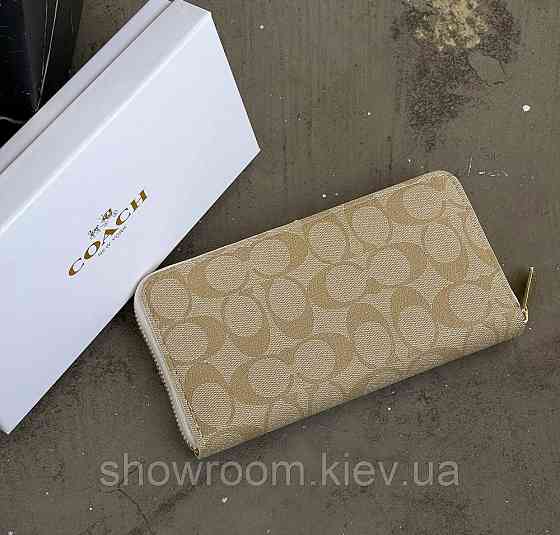 Брендовый женский кошелек на молнии Coach (1377-4) Киев
