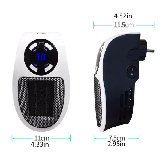 Портативный обогреватель 500W, Portable Heater с дисплеем / Настенный электрообогреватель Коломия