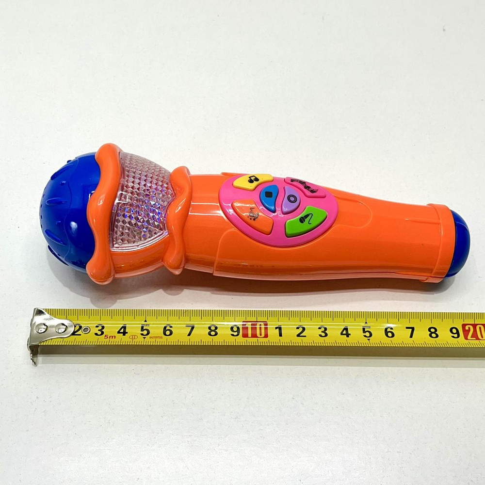 Мікрофон Limo Toy музичний дитячий 19см Помаранчевий (7043 UA) Чернигов - изображение 5