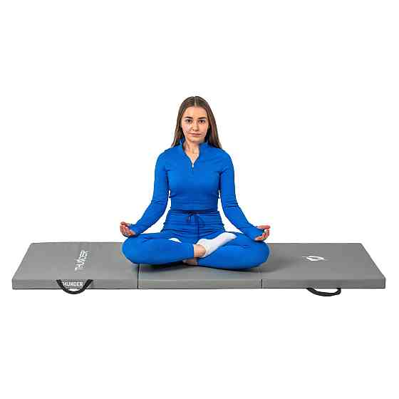 Мат гимнастический THUNDER MG-02, 180 х 60 х 5 см, серый Киев