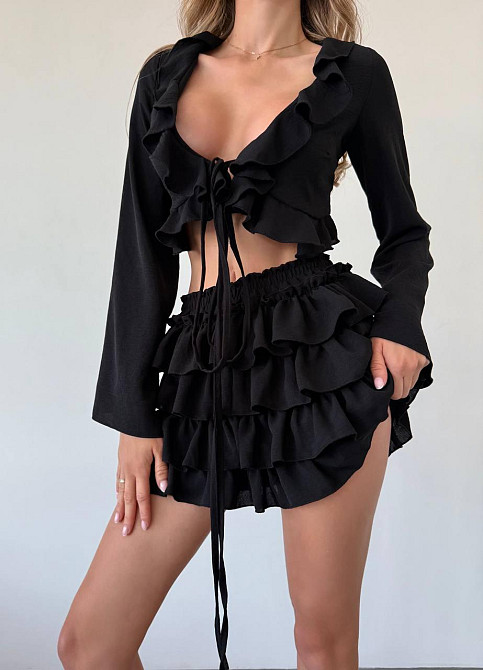 Жіночий привабливий повітряний комплект, креп жатка Одеса - фото 1