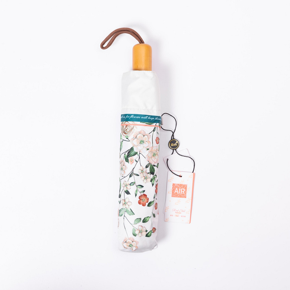 Yiwu Парасолька механічна елегантна з принтом міцна надійна з поліестеру діаметр 99 см Зелений Коломыя - изображение 6