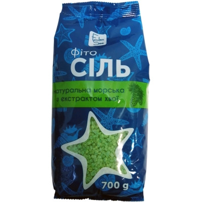 Соль для ванн ElenSee Натуральная морская с экстрактом хвои 700 г (4820098542529) Винница - изображение 1