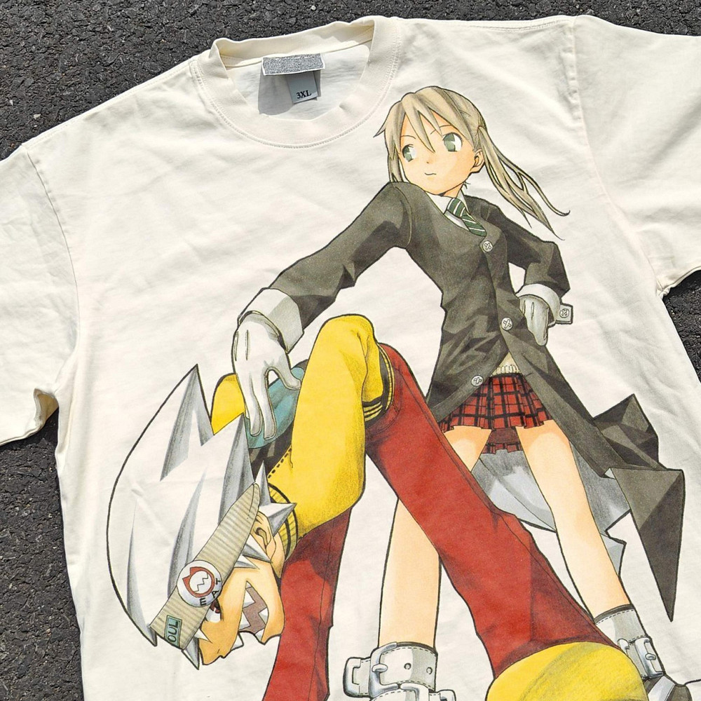 Футболка мужская с принтом аниме Аниме Соул Еатер Мака оверсайз (S/M/L) Черний Днепр - изображение 2