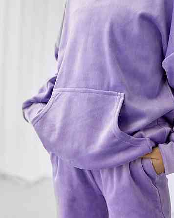 Дитячий велюровий костюм Кенгуру Лавандовий 110-116 Харків