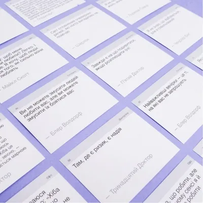 Обучающий набор English Student Карточки для изучения английского языка TV Shows. Iconic Quotes (укр.) (591226004) Винница - изображение 5