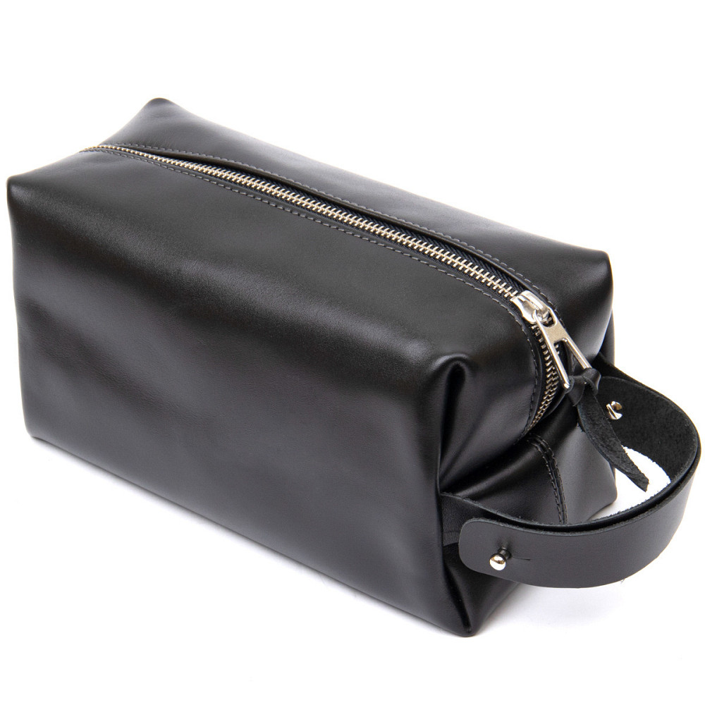 Мужской кожаный несессер GRANDE PELLE 11417 Черный Киев - изображение 2