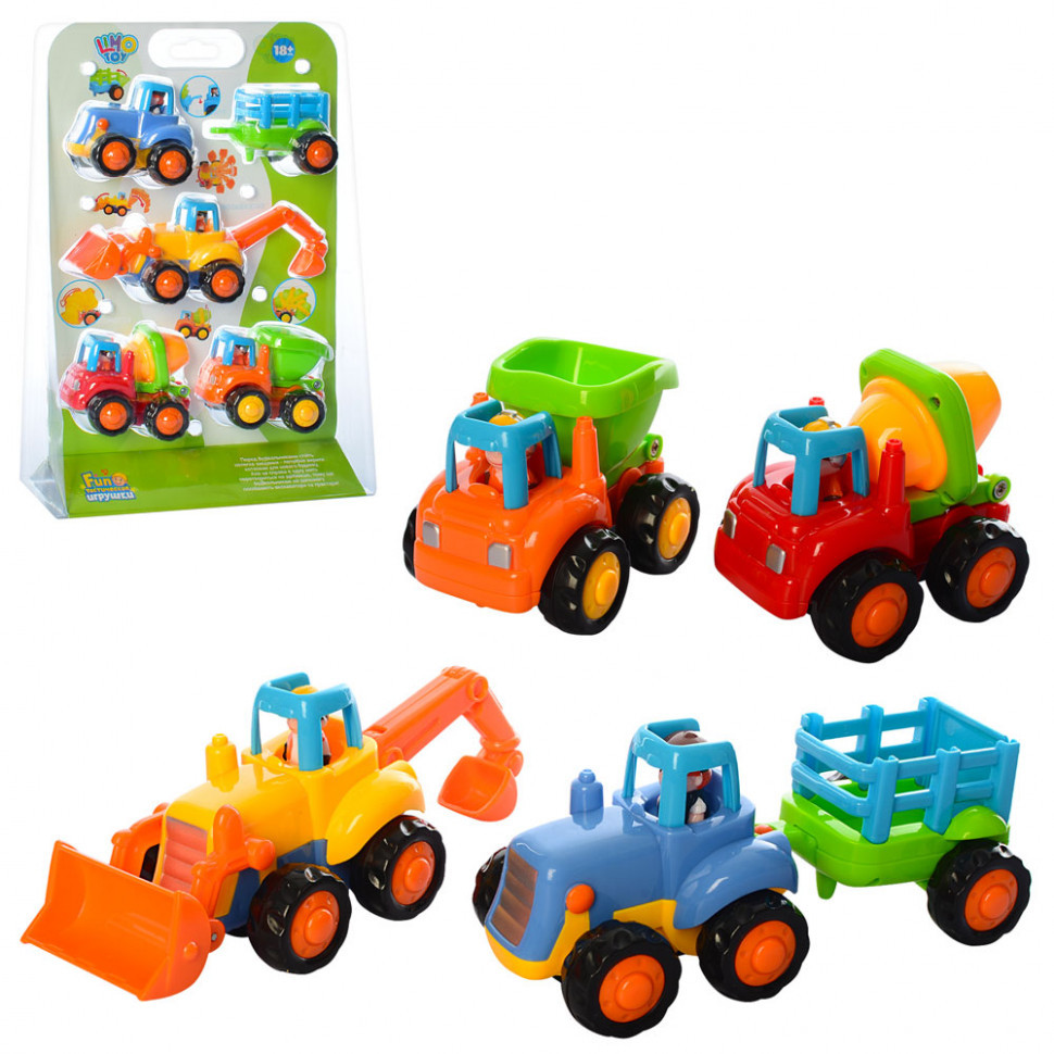 Набір іграшкових машинок Будтехніка 326m інерційні Вінниця - фото 1