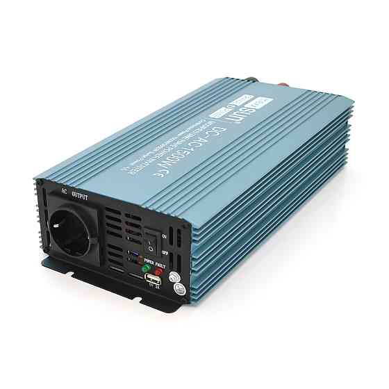 Інвертор напруги Mexxsun MXS-1500, 24V/220V, 1500W з модифікованою синусоїдою, 2 Shuko, клемні дроти, Q4 Київ