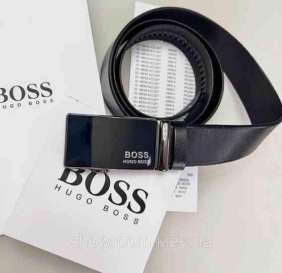 Чоловічий ремінь із натуральної шкіри з пряжкою автомат (204) Київ