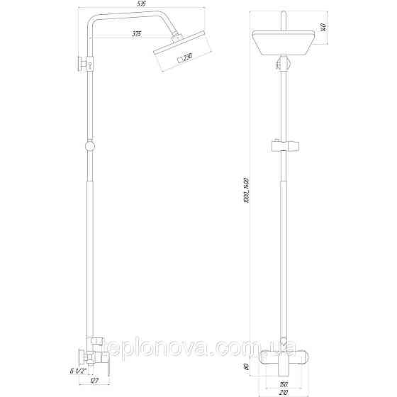 Душова система Globus Lux NIAGARA GLN-0005 Чернівці