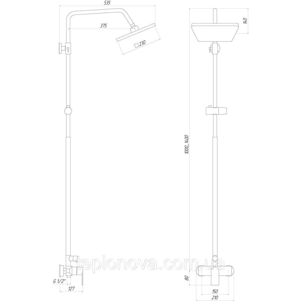 Душова система Globus Lux NIAGARA GLN-0005 Чернівці - фото 4