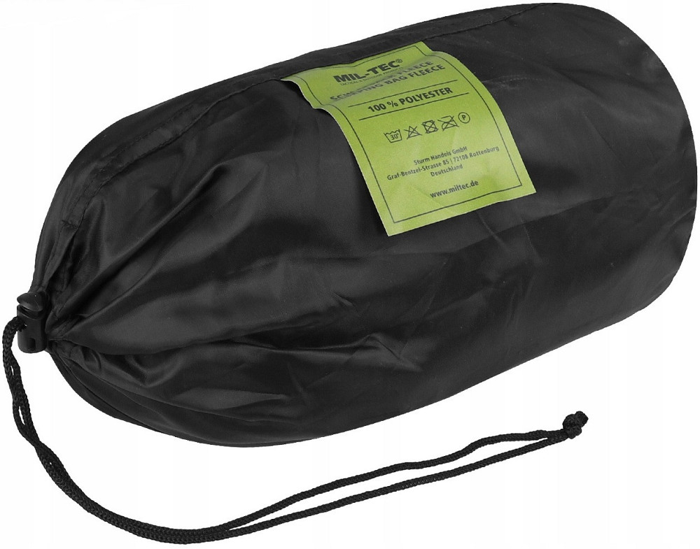 Універсальний флісовий утеплювач для спального мішка з чохлом Mil-Tec від Sturm (14114002) Black Нововолинськ - фото 10