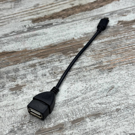 Кабель USB OTG MicroUSB – USB переходник 14 см, адаптер для подключения флешки, мыши, клавиатуры, планшета Киев
