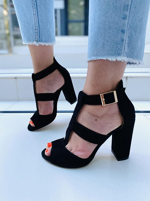 SANTINI Босоніжки жіночі SANTINI 259317-21 чорні (літо, замша натуральна) (3762) Коломыя - изображение 6