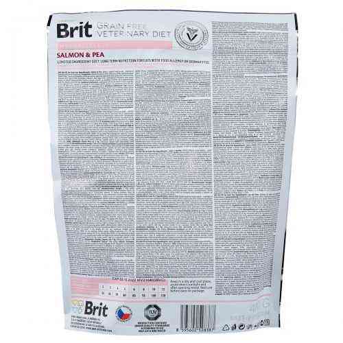 Сухий корм Brit GF VetDiet Cat Hypoallergenic для кішок, з харчовою алергією й нестерпністю, з лососем і горохом, 400 г Київ
