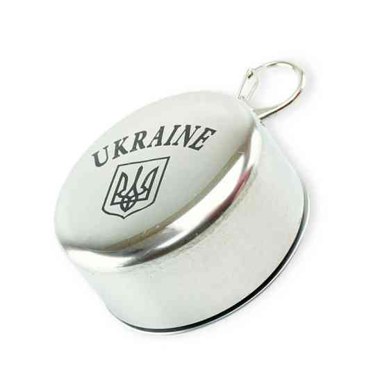 Стакан автомобильный нержавейка складной с крышкой 120мл 