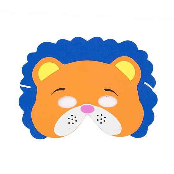 Дитяча маска Лев 16 на 23 см різнобарвний Київ
