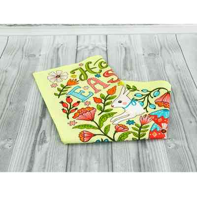 Рушник Руно вафельний набивний Великдень салатовий 45х60 см (205.15_Великдень салатовий_3) Вінниця