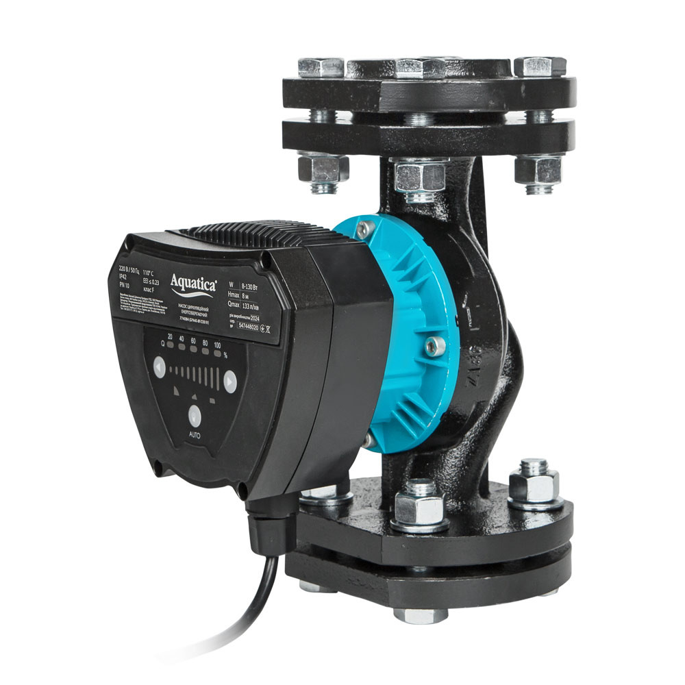 Aquatica Насос циркуляционный энергосберегающий фланц 8-130Вт Hmax 8м Qmax 133л/мин DN40 220мм Коломыя - изображение 6