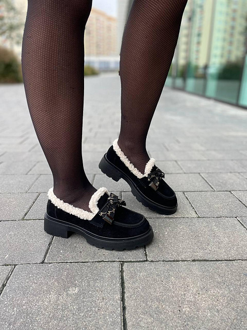 PLPS Лофери жіночі PLPS чорні натуральна замша низький хід 36-41 ( -2) Коломыя - изображение 5