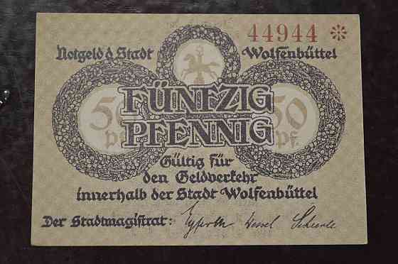 Германия Нотгельд Wolfenbuttel 50 Pf 1918( 2) Полтава