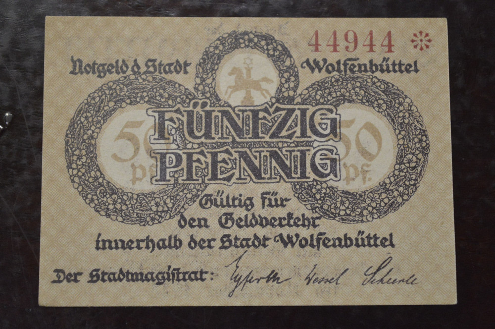 Німеччина Нотгельд Wolfenbuttel 50 Pf 1918( 2) Полтава - фото 1