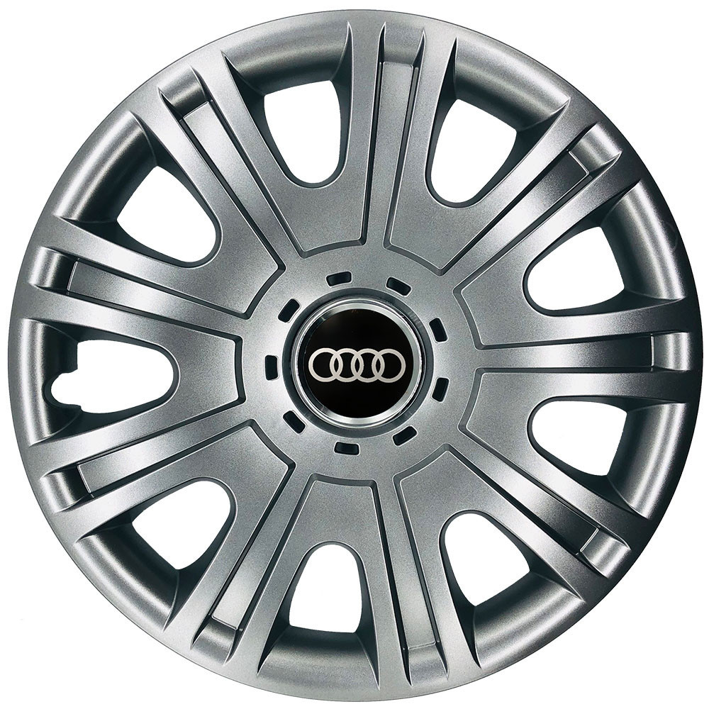 Автомобильные модельные колпаки R15 Audi 319 4шт, SJS, серебряные Киев - изображение 1