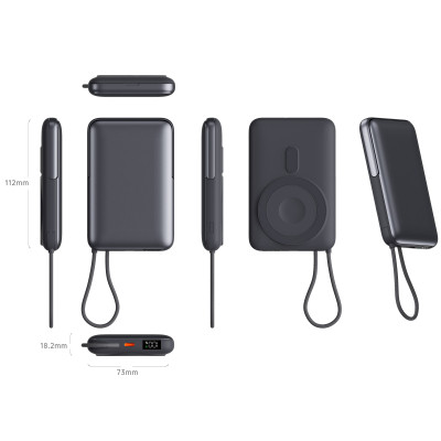 Батарея універсальна Vinga 10000 mAh 22.5W/15W/2.5W Wireless (VPBB1022WL) Вінниця - фото 2