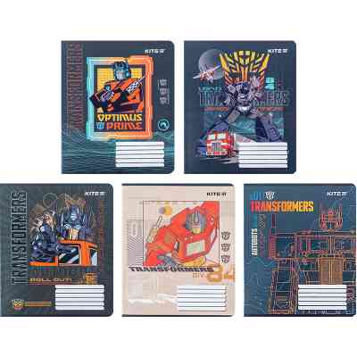 Тетрадь Kite Transformers 18 листов, клетка (TF24-236) Винница