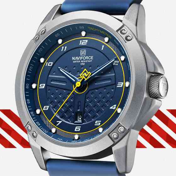Годинник чоловічий наукові Naviforce Lagune Stainless Silver (2 ремінці) Вінниця