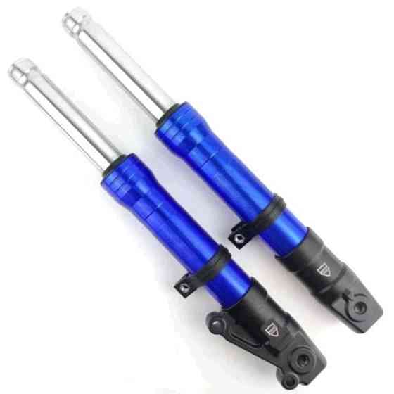 Пір'я вилки скутер Хонда Діо (дискове гальмо, гідравлічні) (сині) Мукачево