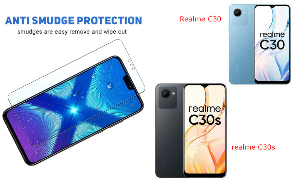 Защитное стекло NeoGlass для Realme C30, realme C30s – ультрапрозрачное и устойчивое Киев - изображение 3