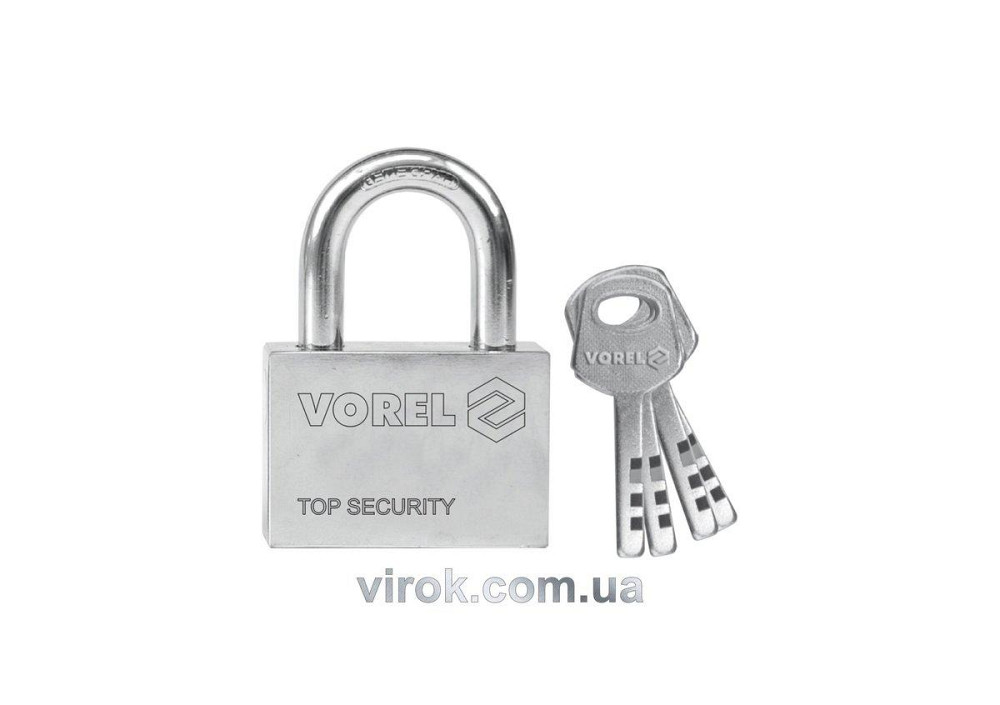 Замок навісний VOREL чавунний l=50мм [12/72] Одеса - фото 1