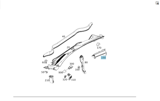 Mercedes-Benz  A1768300413 Повітрозабірник на пічку салону CLA Shooting Brake X117 CLA C117 GLA X156 A-class W176 Одеса