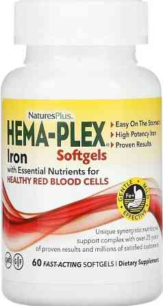 Комплекс вітамінів та мінералів  Nature's Plu Hema-Plex 60 капс Київ