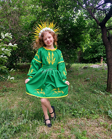 Дитяче вишите плаття з колосками Кривий Ріг - фото 1