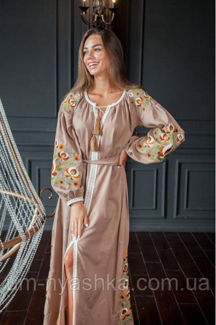Жіноча вишита сукня на льоні Мальва Кривий Ріг - фото 5