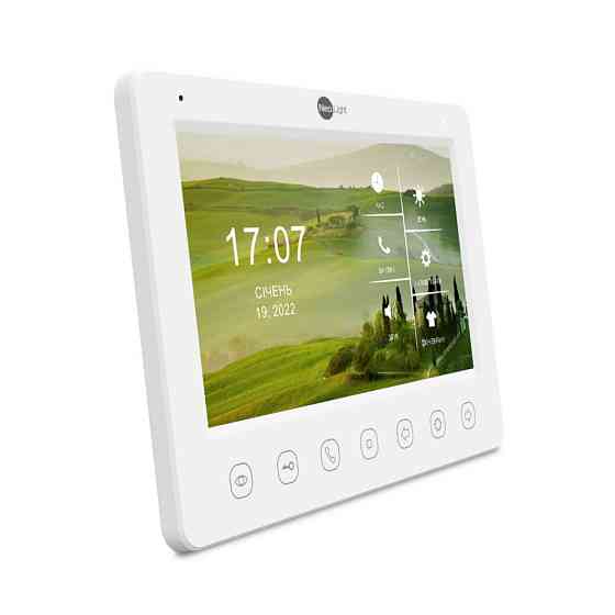 Комплект відеодомофона Neolight KAPPA HD / Solo FHD Graphite: відеодомофон 7" зі вбудованим БКЗ і 2 Мп відеопанель Київ