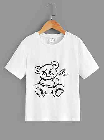 Футболка жіноча з принтом  44 Біла 2634324689 Дніпро