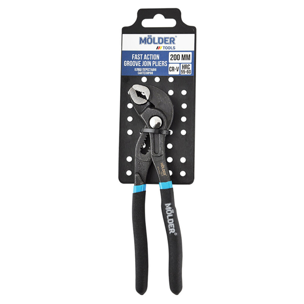 Кліщі Molder переставні сантехнічні Cr-V 200мм, макс.діаметр 34мм MT47220 Київ - фото 1