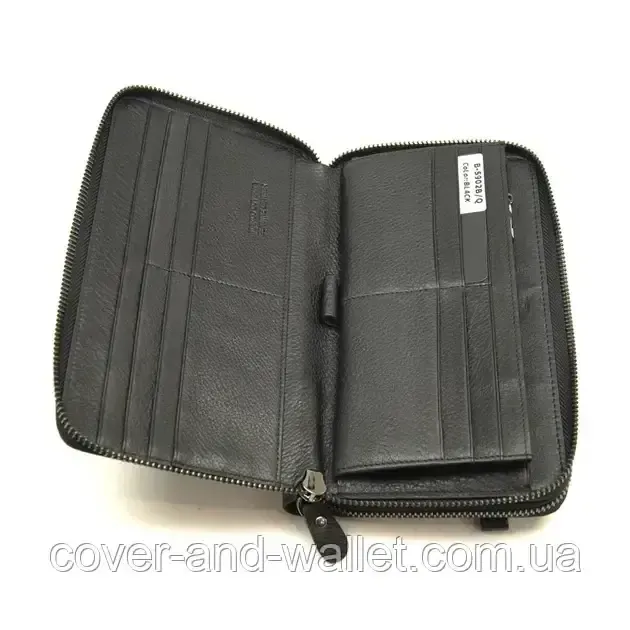 Елітний чоловічий гаманець клатч на дві блискавки із гладкої шкіри Marco Coverna 5902B/Q Київ - фото 7