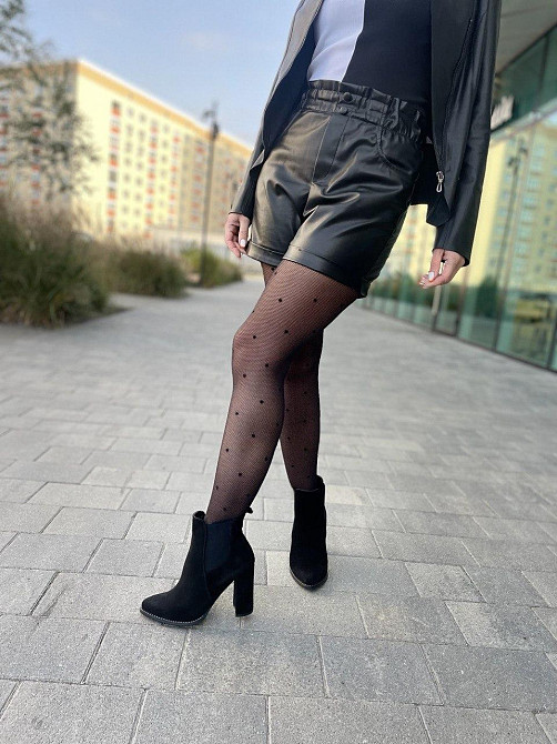 Nivelle Женские черевики NIVELLE черные натуральная замша каблук 10 см размеры 35-39 (3920) Коломия - фото 7