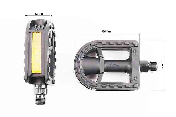 Педалі CHILD 9/16" (96x65x26mm) пластикові, чорні NW-90A Київ