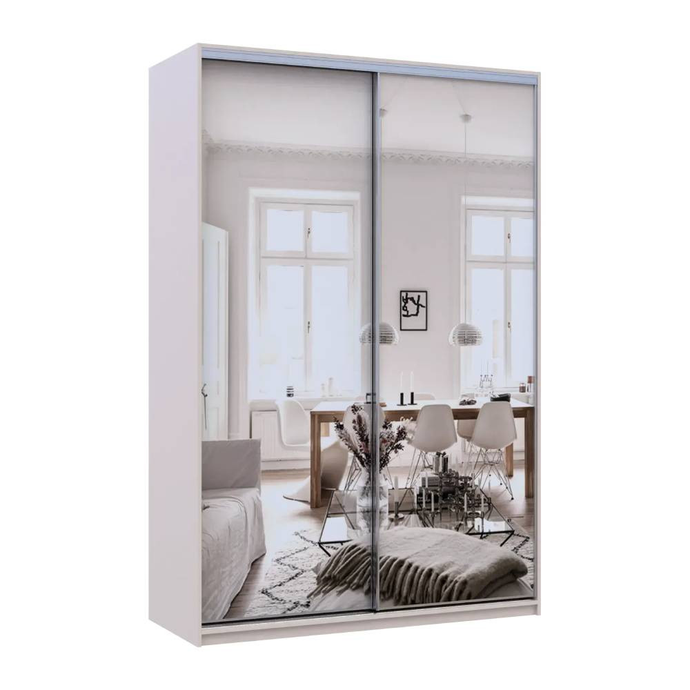 Шафа-купе Doros Сіті Лайт Кашемір 2 дзеркала 150х45х225 (80736362) Львів - фото 2