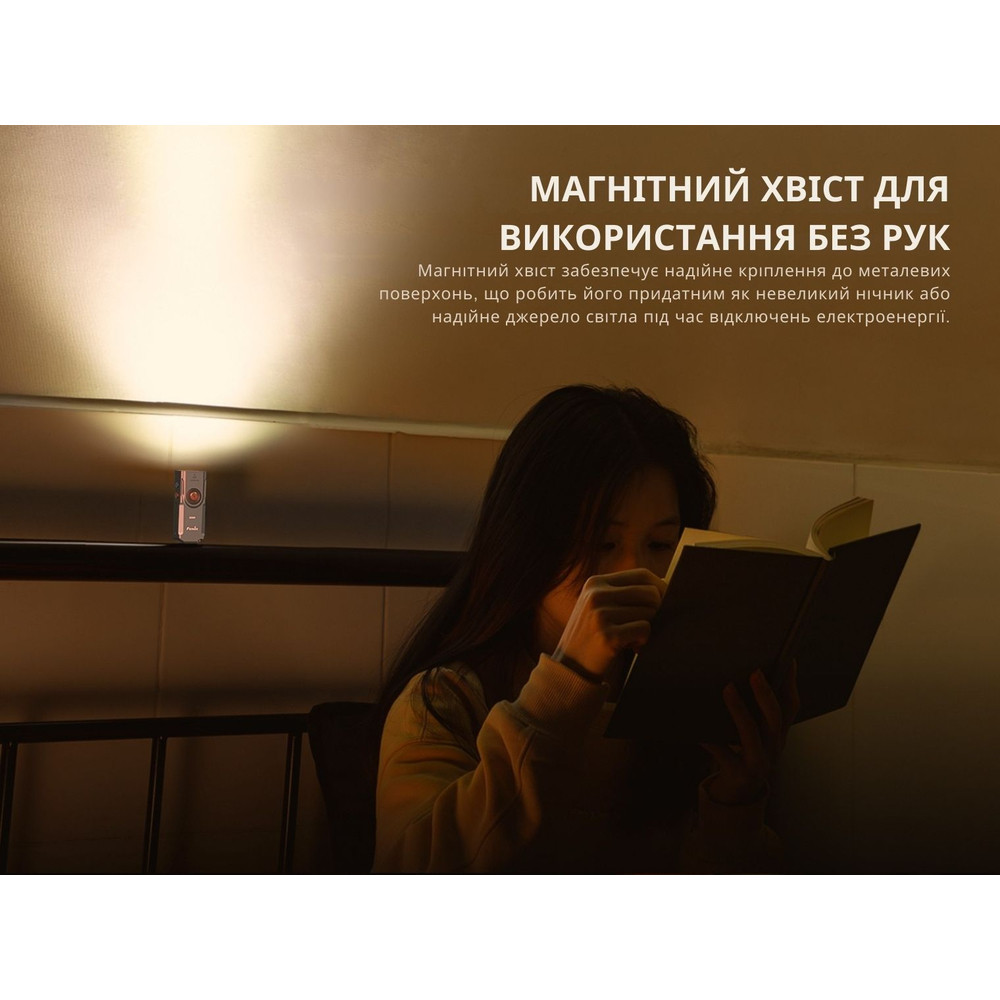 Ліхтар наключний Fenix E06R сірий Київ - фото 17