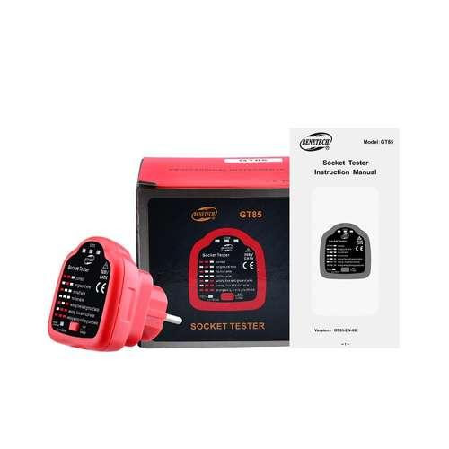Тестер розеток з функцією перевірки УЗО BENETECH GT85 Чернігів - фото 4