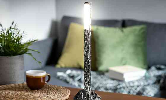 Світильник "OCTAGON ONE" на 4 рівні освітлення, чорний мармур Рівне